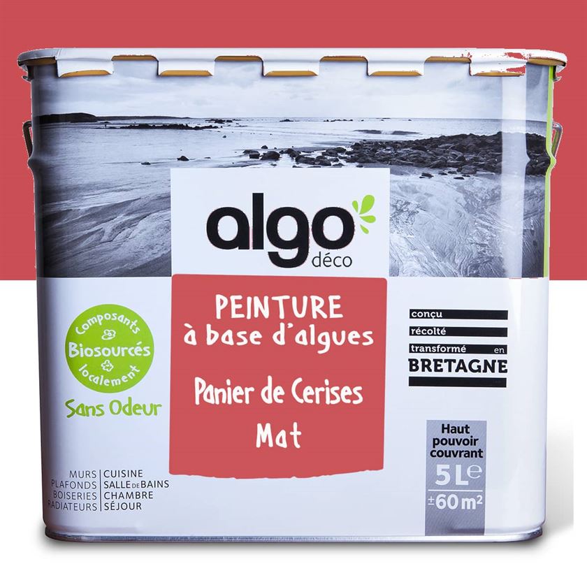 Peinture écologique Algo - Rouge Panier de cerises