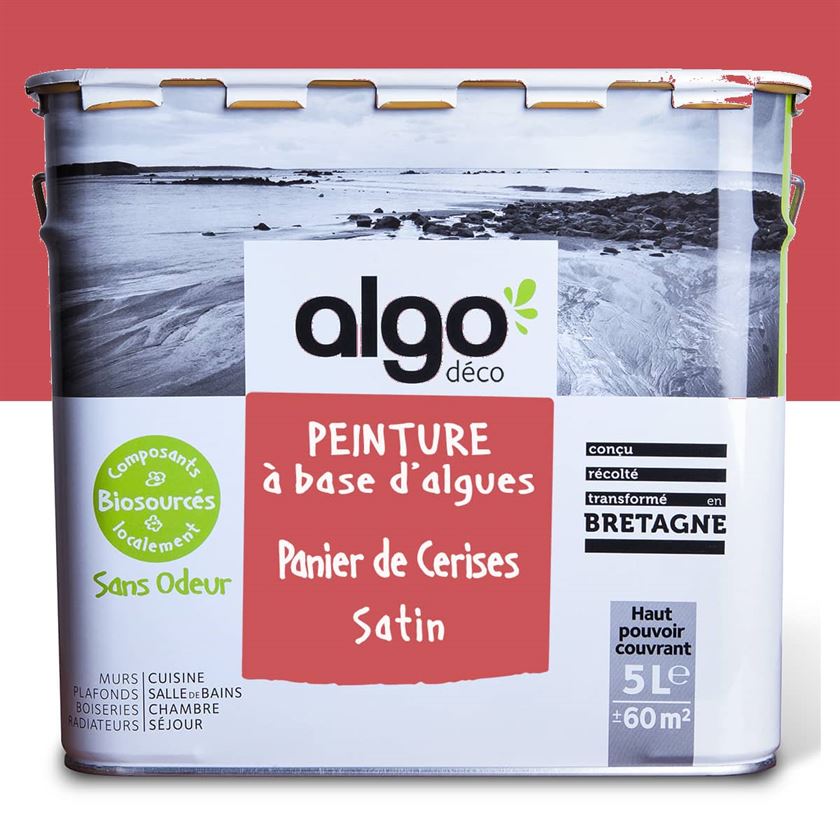 Peinture écologique Algo - Rouge Panier de cerises