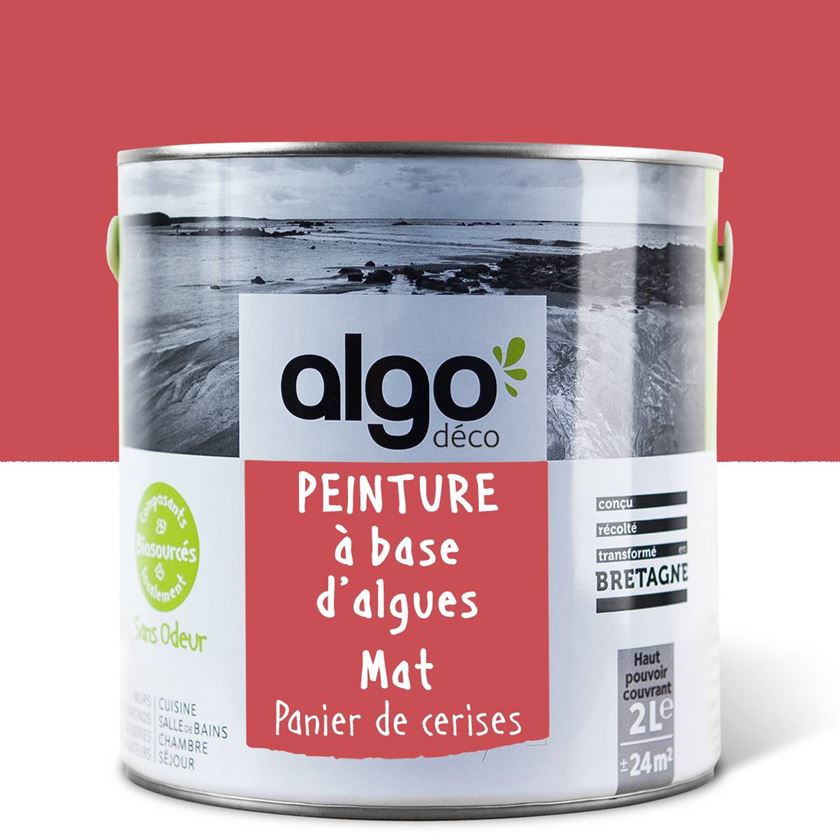 Peinture écologique Algo - Rouge Panier de cerises