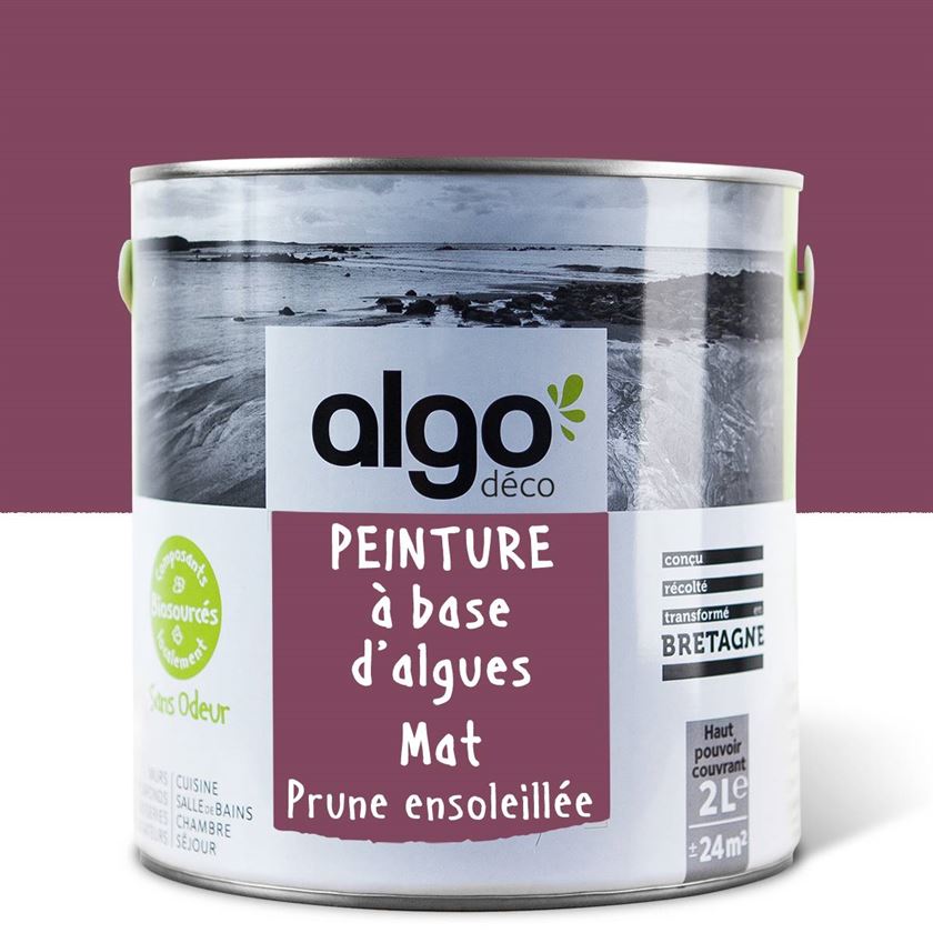 Peinture écologique Algo - Mauve Prune Ensoleillée