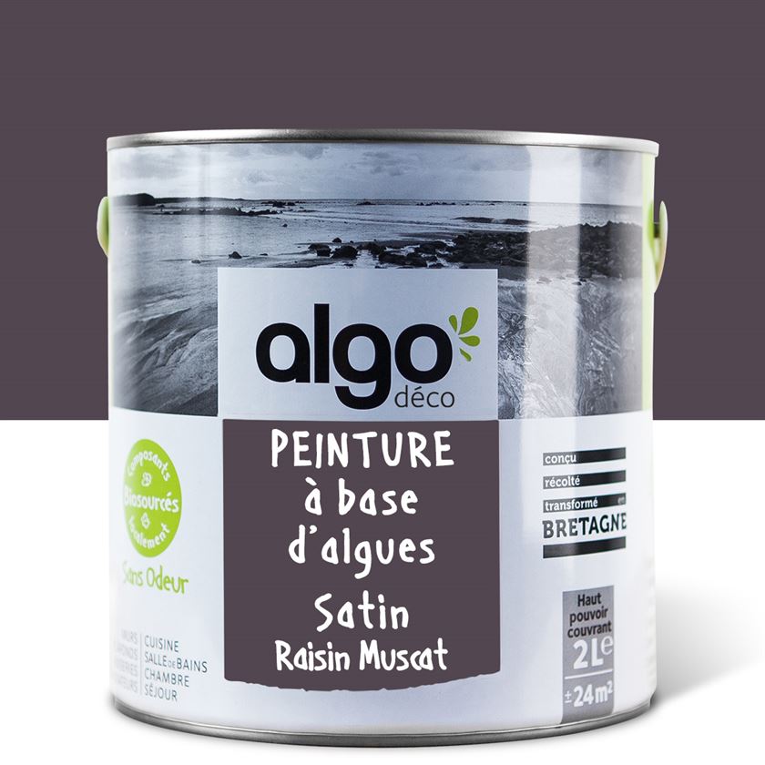 Peinture écologique Algo - Violet Raisin Muscat