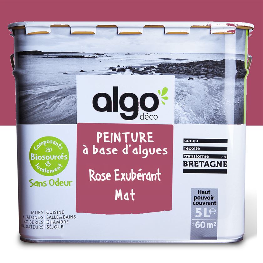 Peinture écologique Algo - Rose Exubérant