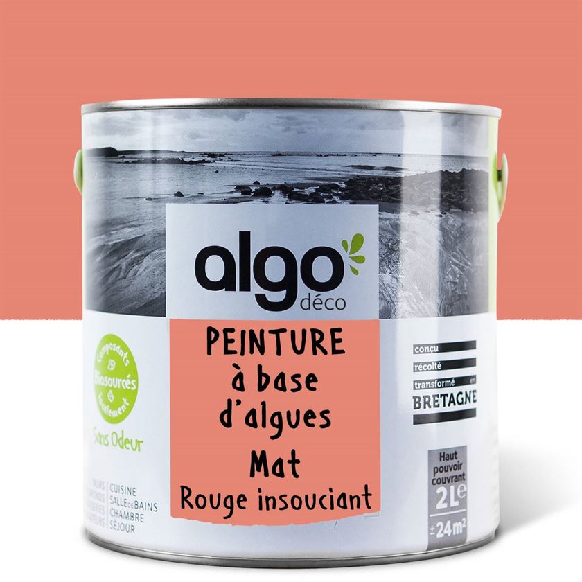 Peinture écologique Algo - Rouge Insouciant