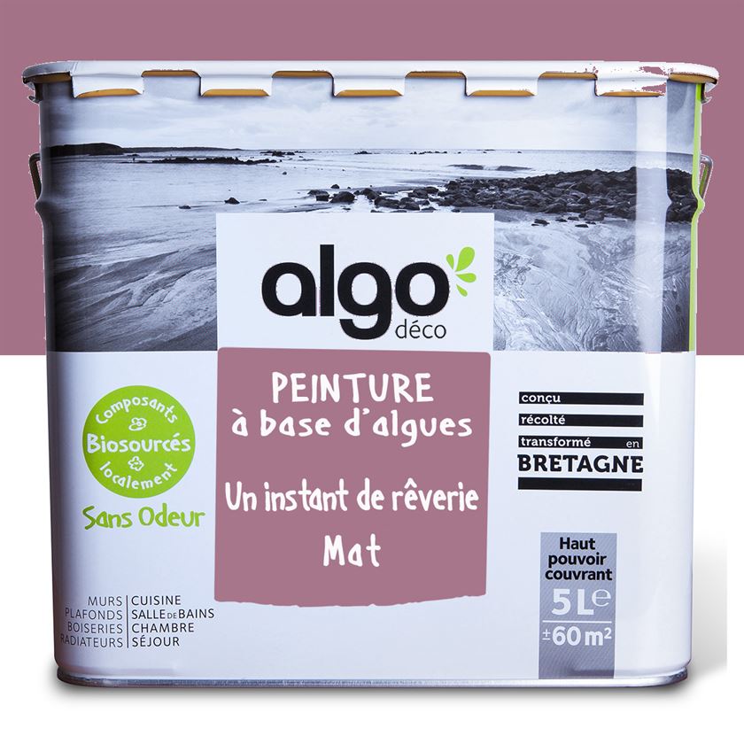 Peinture écologique Algo - Rose Un instant de Rêverie