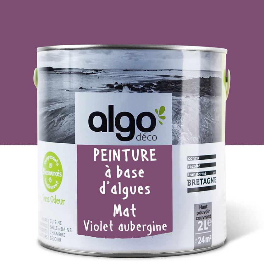 Peinture écologique Algo - Violet Aubergine