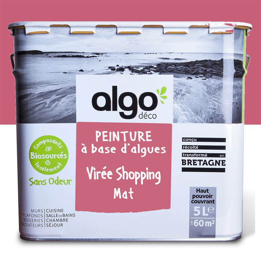 Peinture écologique Algo - Rose Virée Shopping