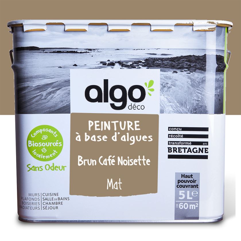 Peinture écologique Algo - Brun café noisette