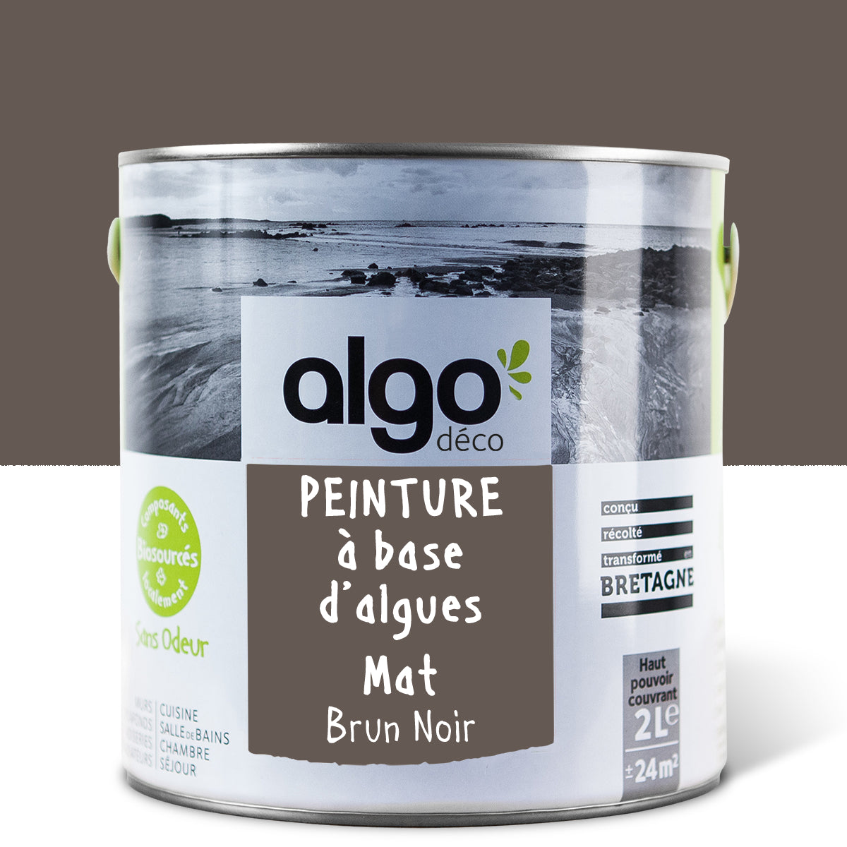 Peinture écologique Algo - Brun Noir