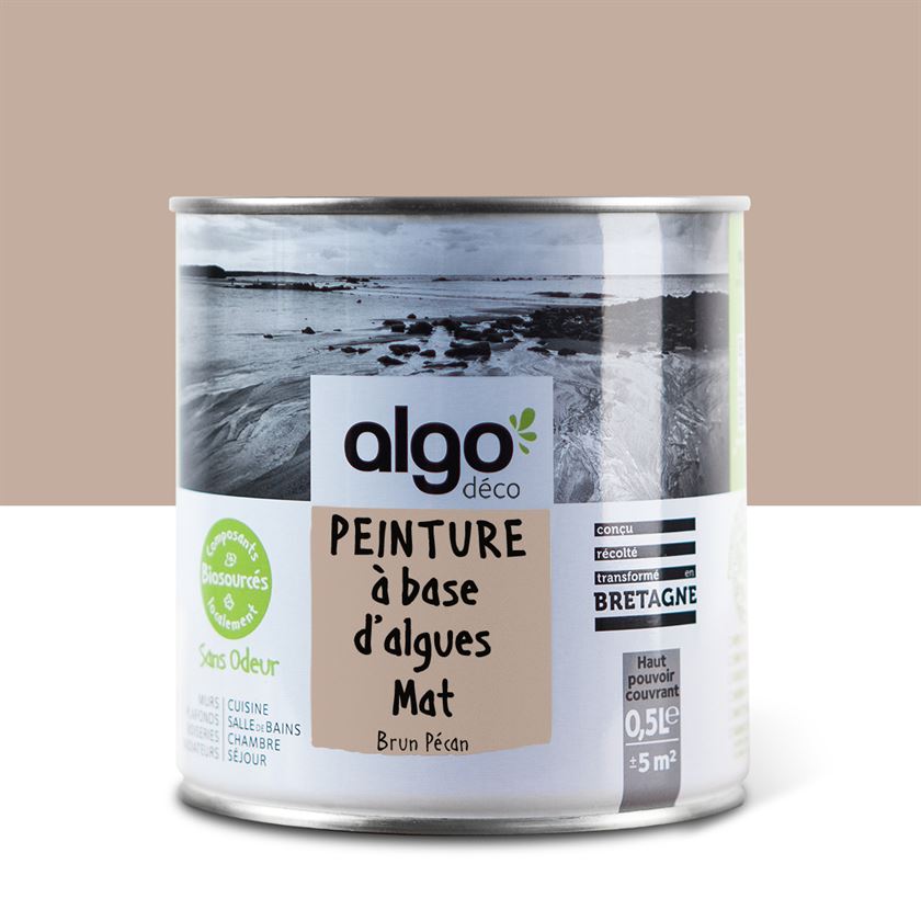 Peinture écologique Algo - Brun Pécan