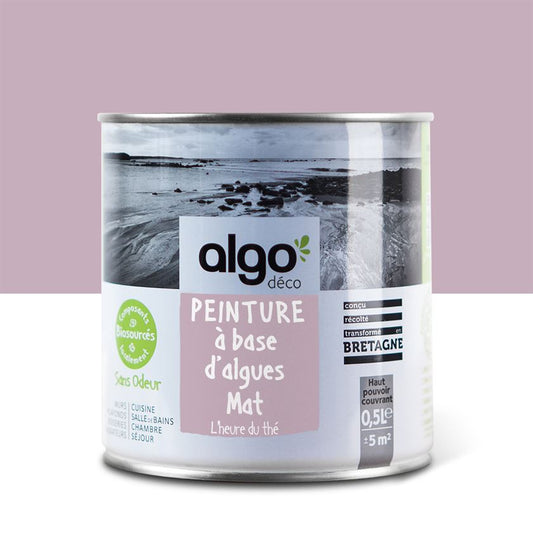 Peinture écologique Algo - Rose L'heure du Thé