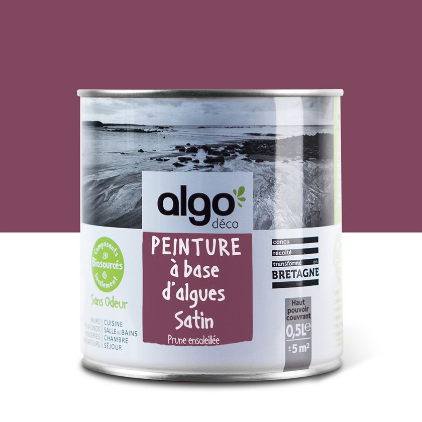 Peinture écologique Algo - Mauve Prune Ensoleillée