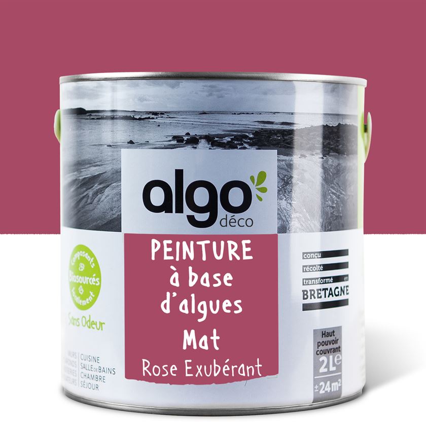 Peinture écologique Algo - Rose Exubérant