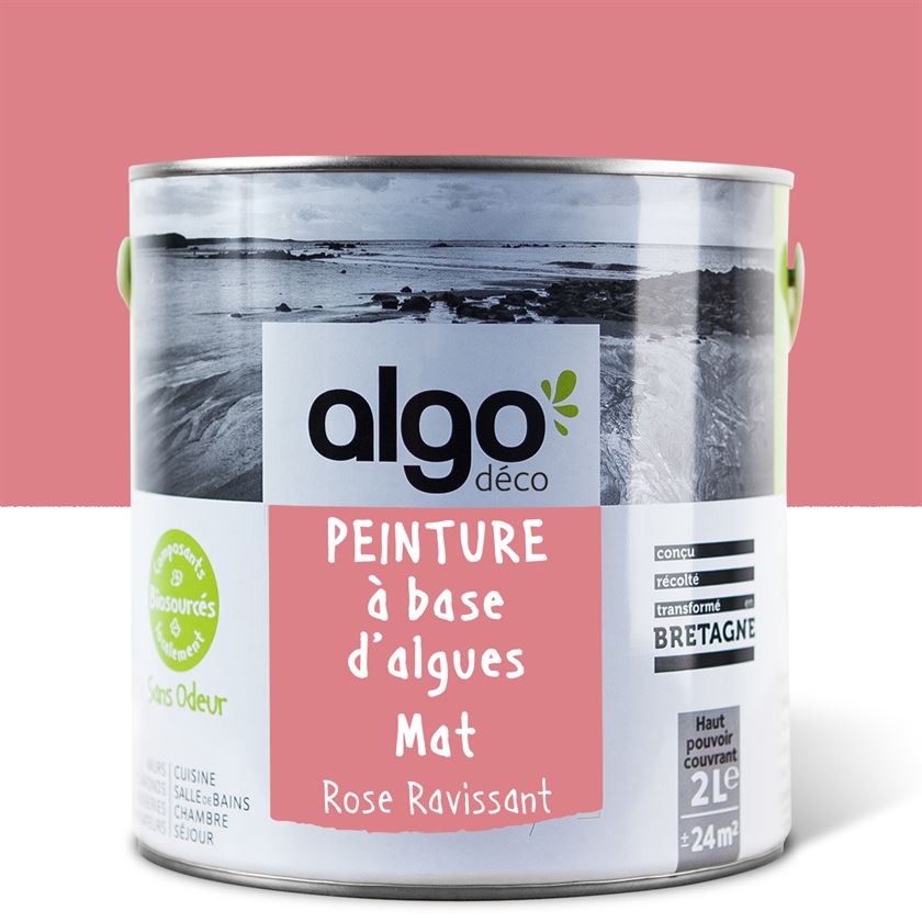 Peinture écologique Algo - Rose ravissant