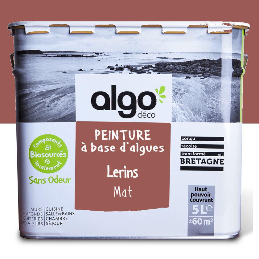 Peinture écologique Algo - Rouge Lérins