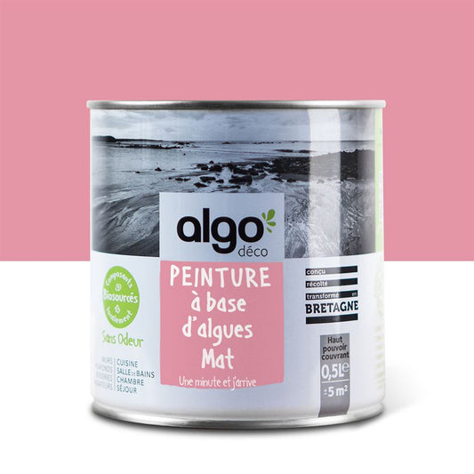 Peinture écologique Algo - Rose Une minute et j'arrive