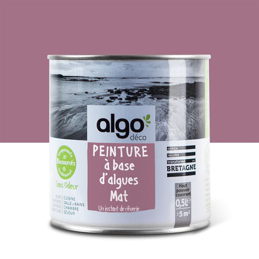 Peinture écologique Algo - Rose Un instant de Rêverie