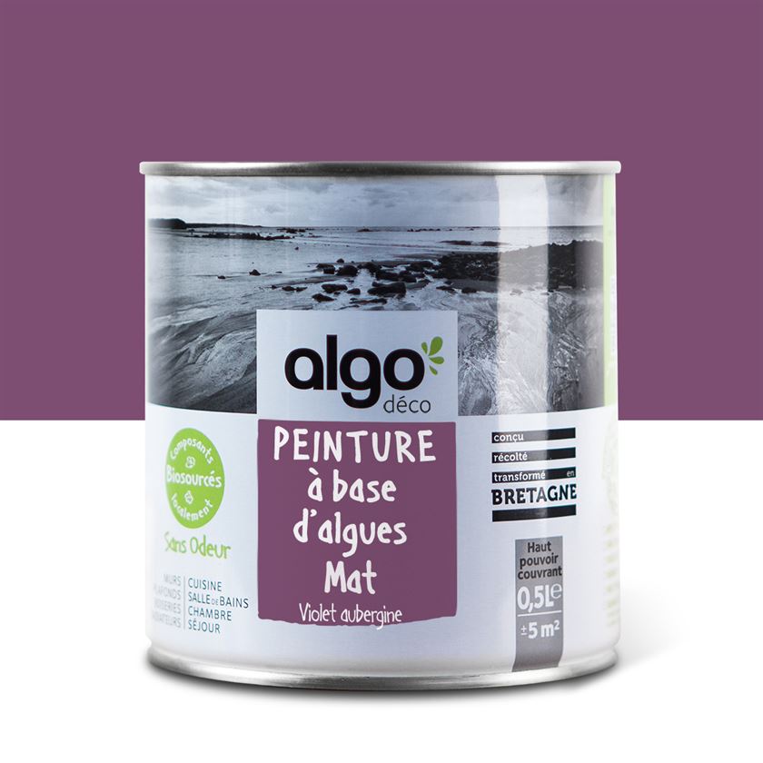 Peinture écologique Algo - Violet Aubergine